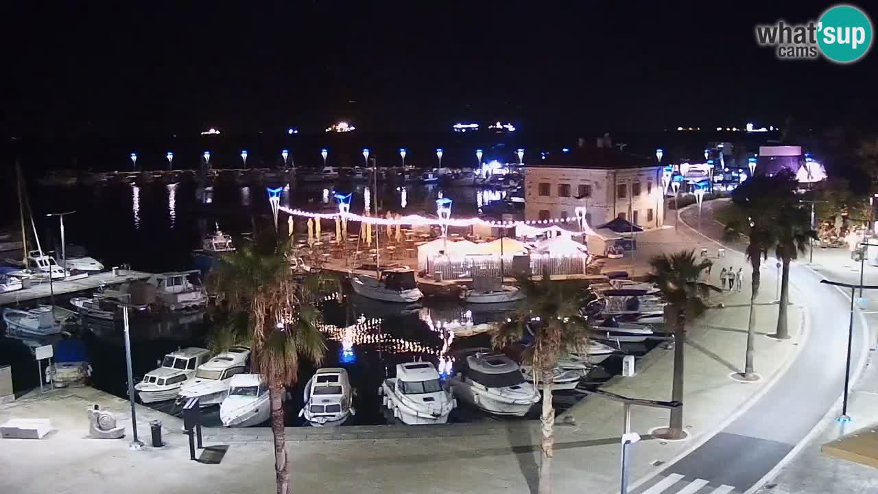 Webcam Koper – Panorama de la marina et de la promenade depuis le Grand Hotel Koper