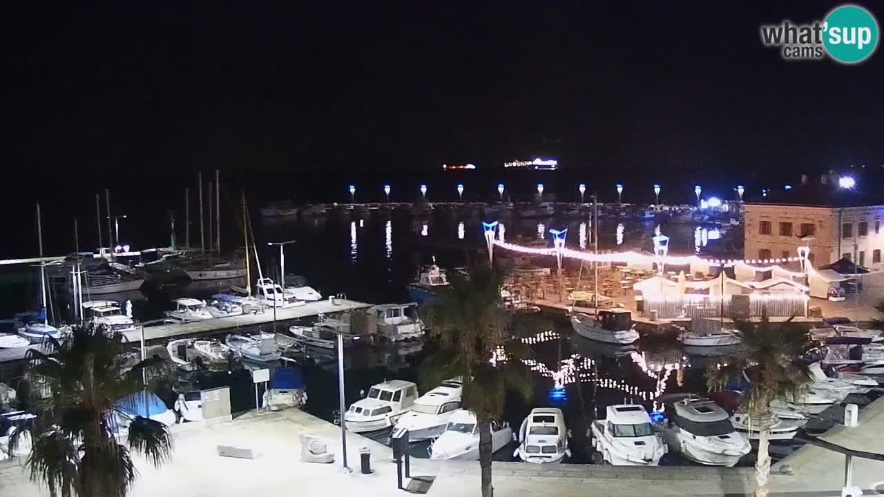 Webcam Koper – Panorama de la marina et de la promenade depuis le Grand Hotel Koper