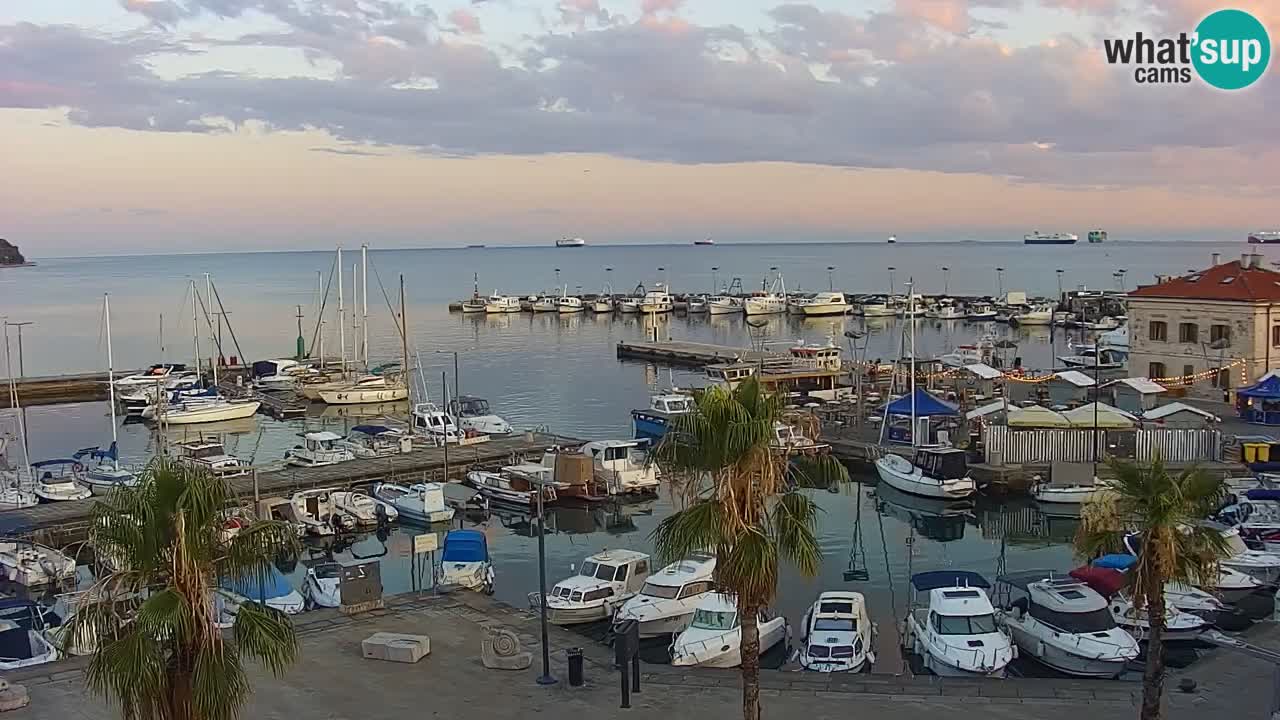 Webcam Capodistria – marina e lungo mare dall’Hotel Grand Koper
