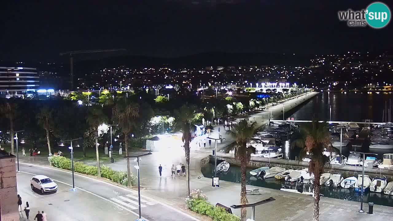 Camera en vivo Koper – puerto deportivo y paseo marítimo desde el Hotel Grand Koper
