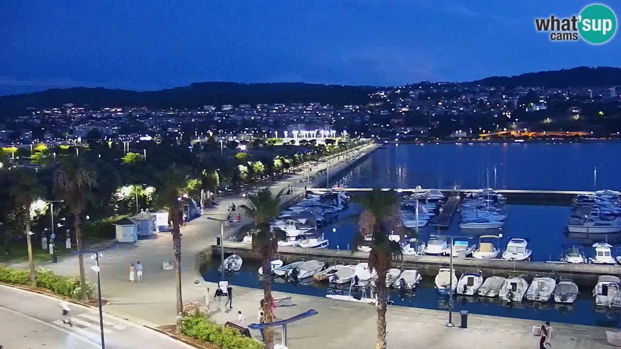 Camera en vivo Koper – puerto deportivo y paseo marítimo desde el Hotel Grand Koper