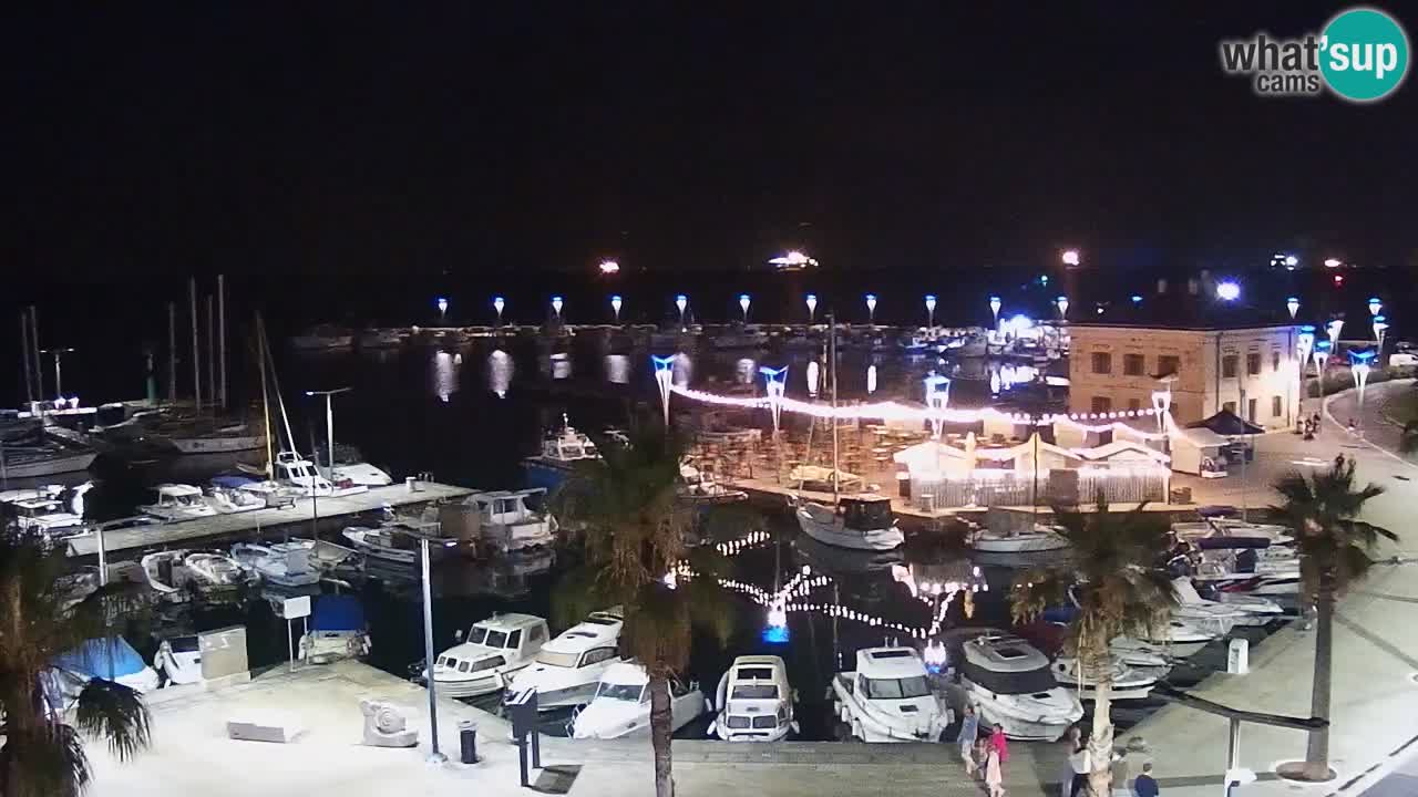 Webcam Koper – Panorama de la marina et de la promenade depuis le Grand Hotel Koper