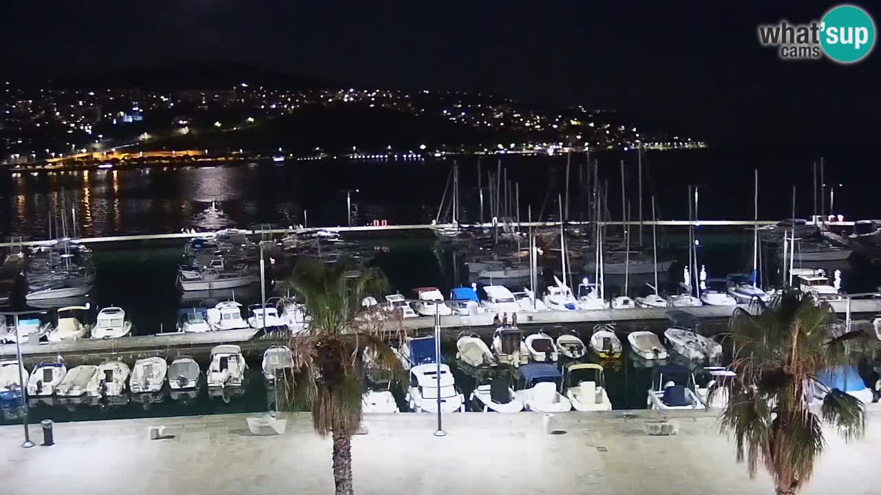Camera en vivo Koper – puerto deportivo y paseo marítimo desde el Hotel Grand Koper