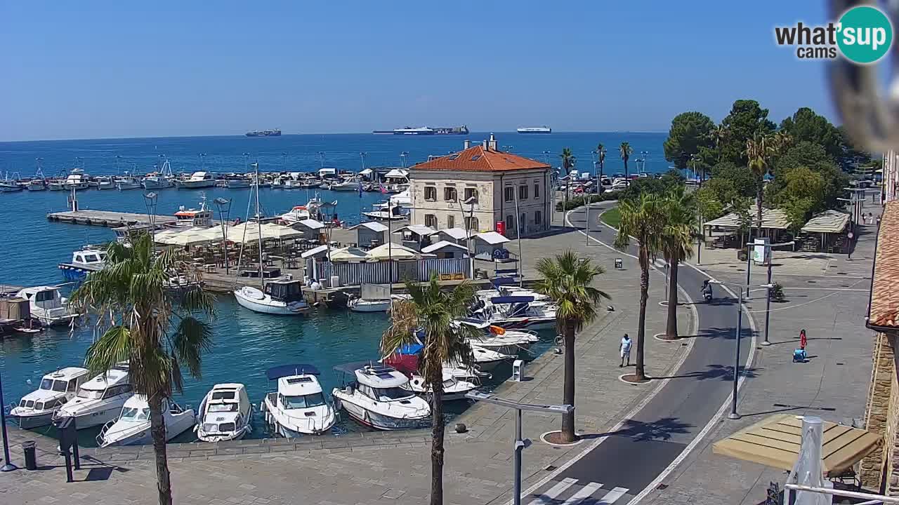 Web kamera Koper – marina i promenada – hotel Grand Koper
