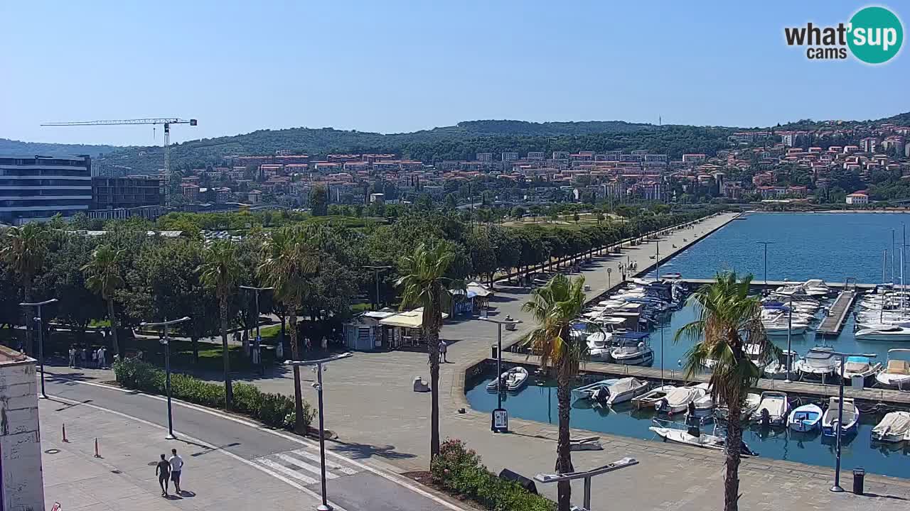 Web kamera Koper – marina i promenada – hotel Grand Koper