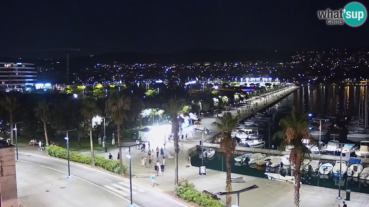 Webcam Koper – Panorama of the marina and promenade from the Grand Hotel Koper