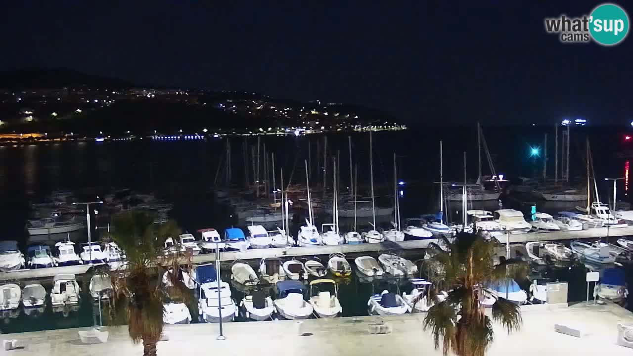Webcam Capodistria – marina e lungo mare dall’Hotel Grand Koper