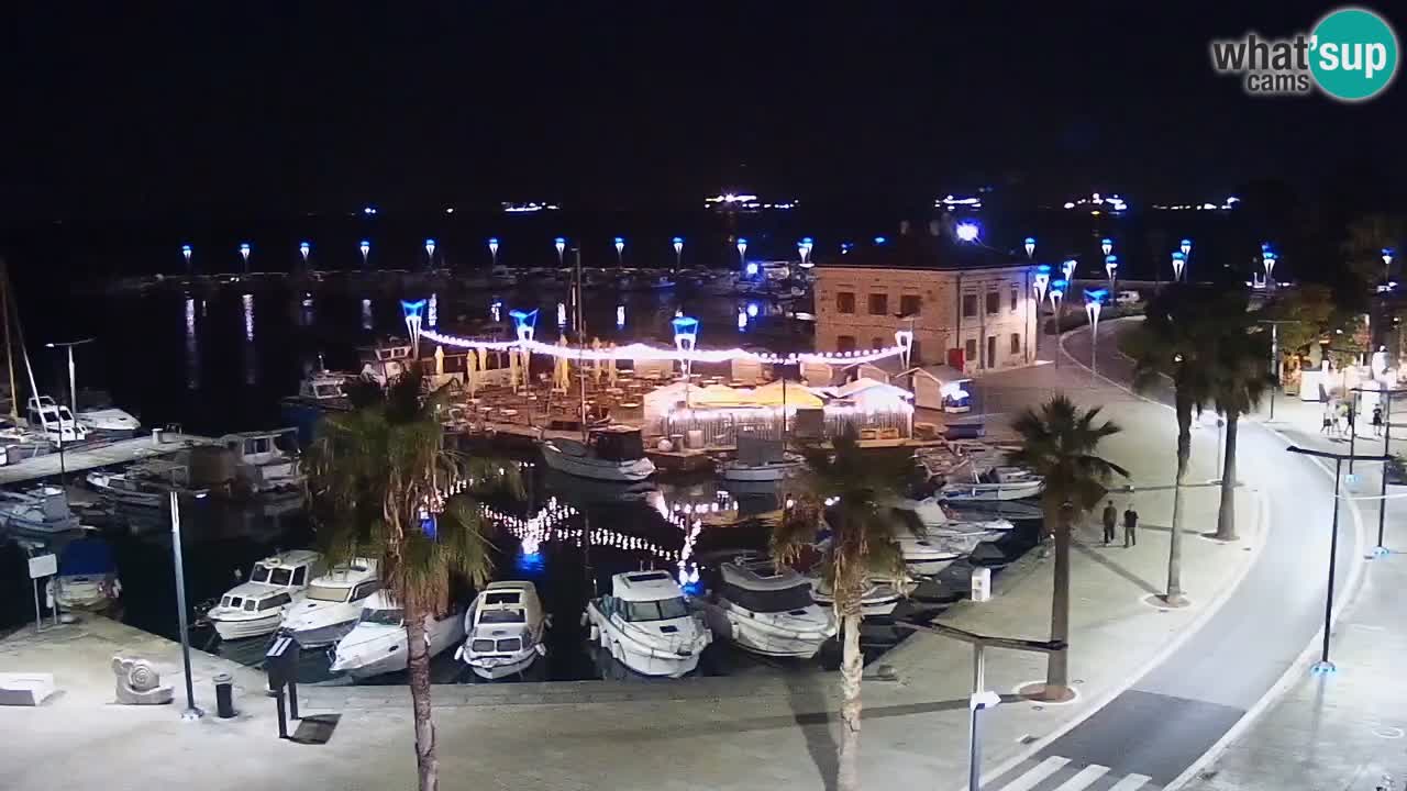 Webcam Capodistria – marina e lungo mare dall’Hotel Grand Koper