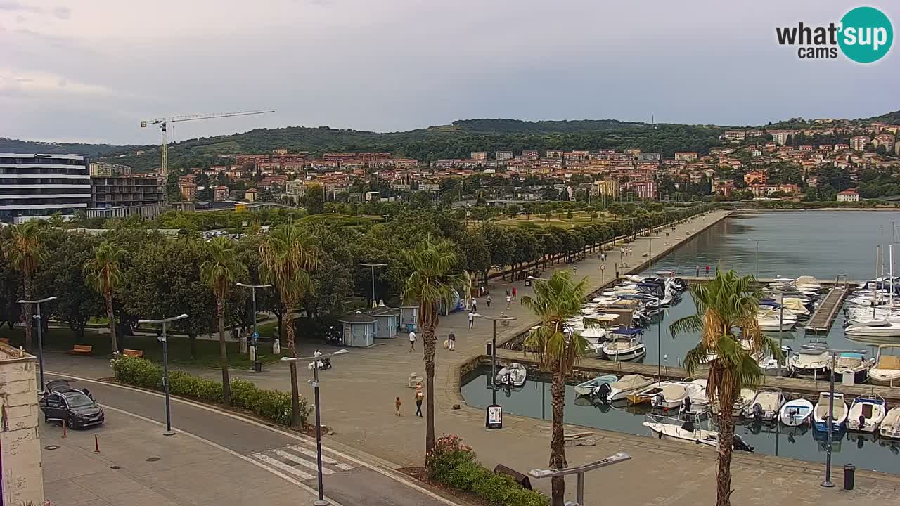 Webcam Capodistria – marina e lungo mare dall’Hotel Grand Koper