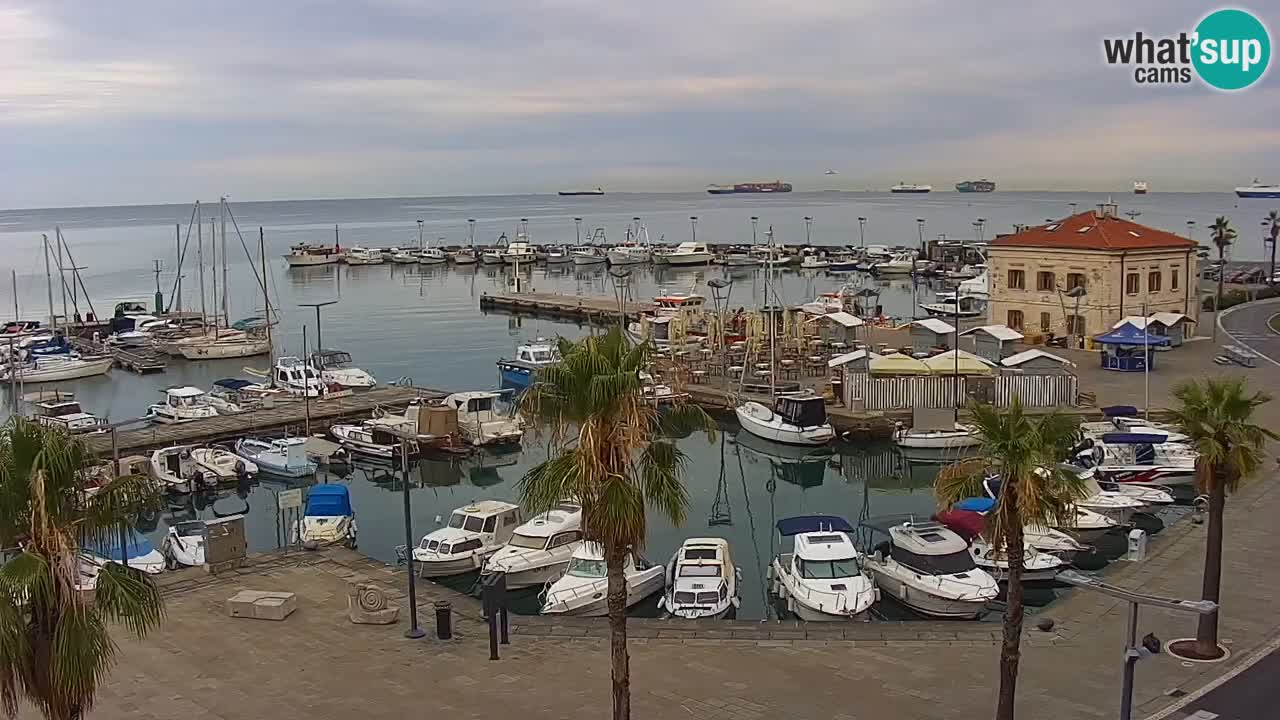 Webcam Capodistria – marina e lungo mare dall’Hotel Grand Koper