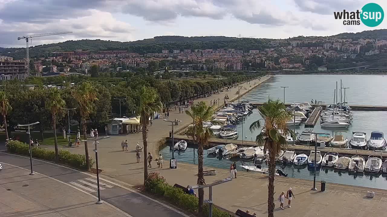 Web kamera Koper – marina i promenada – hotel Grand Koper