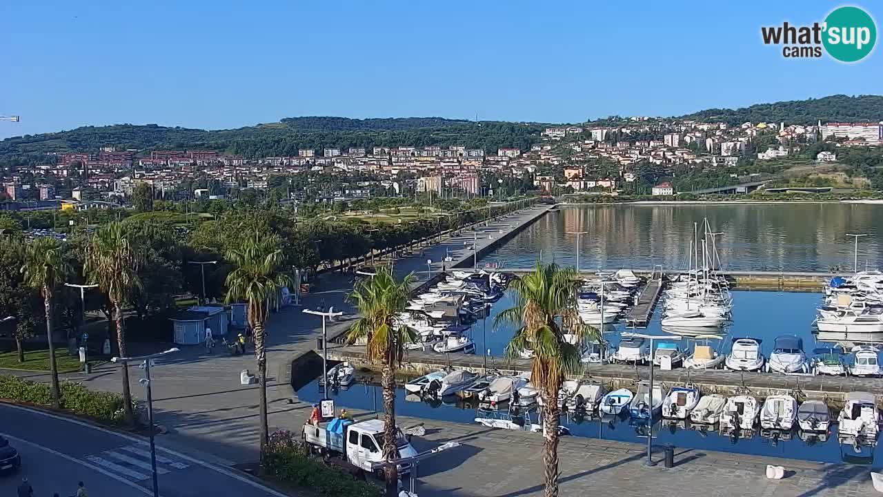 Webcam Capodistria – marina e lungo mare dall’Hotel Grand Koper