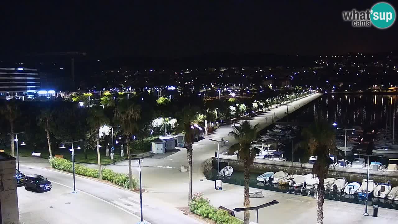 Webcam Capodistria – marina e lungo mare dall’Hotel Grand Koper