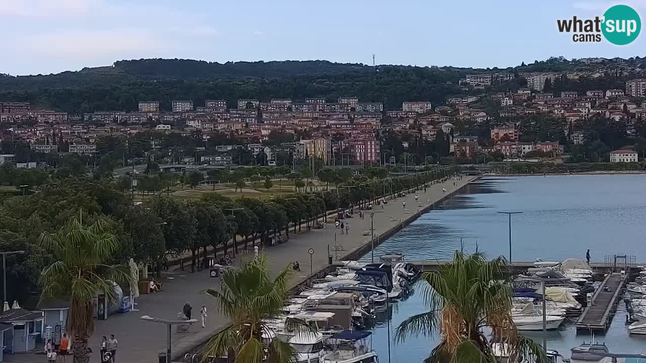 Webcam Capodistria – marina e lungo mare dall’Hotel Grand Koper