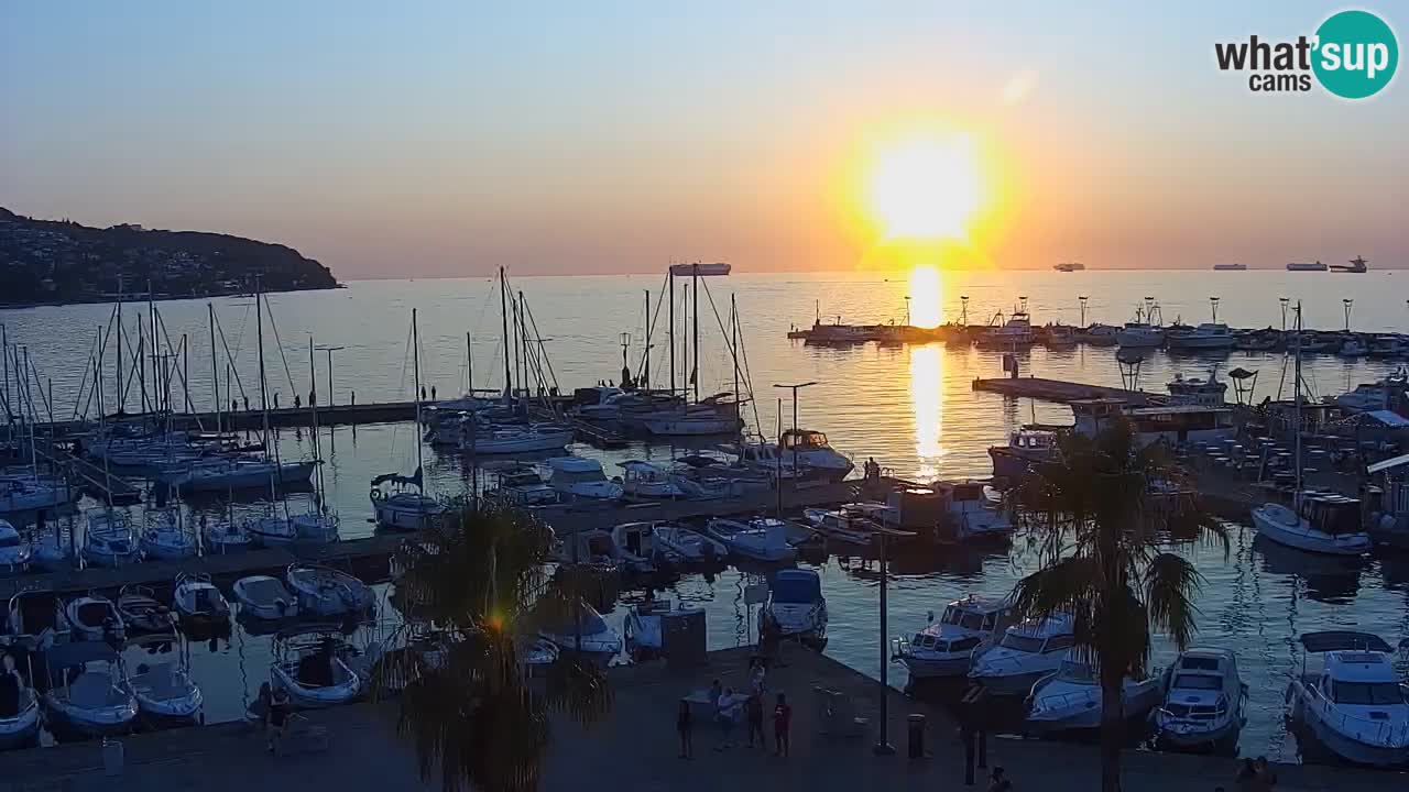 Webcam Capodistria – marina e lungo mare dall’Hotel Grand Koper