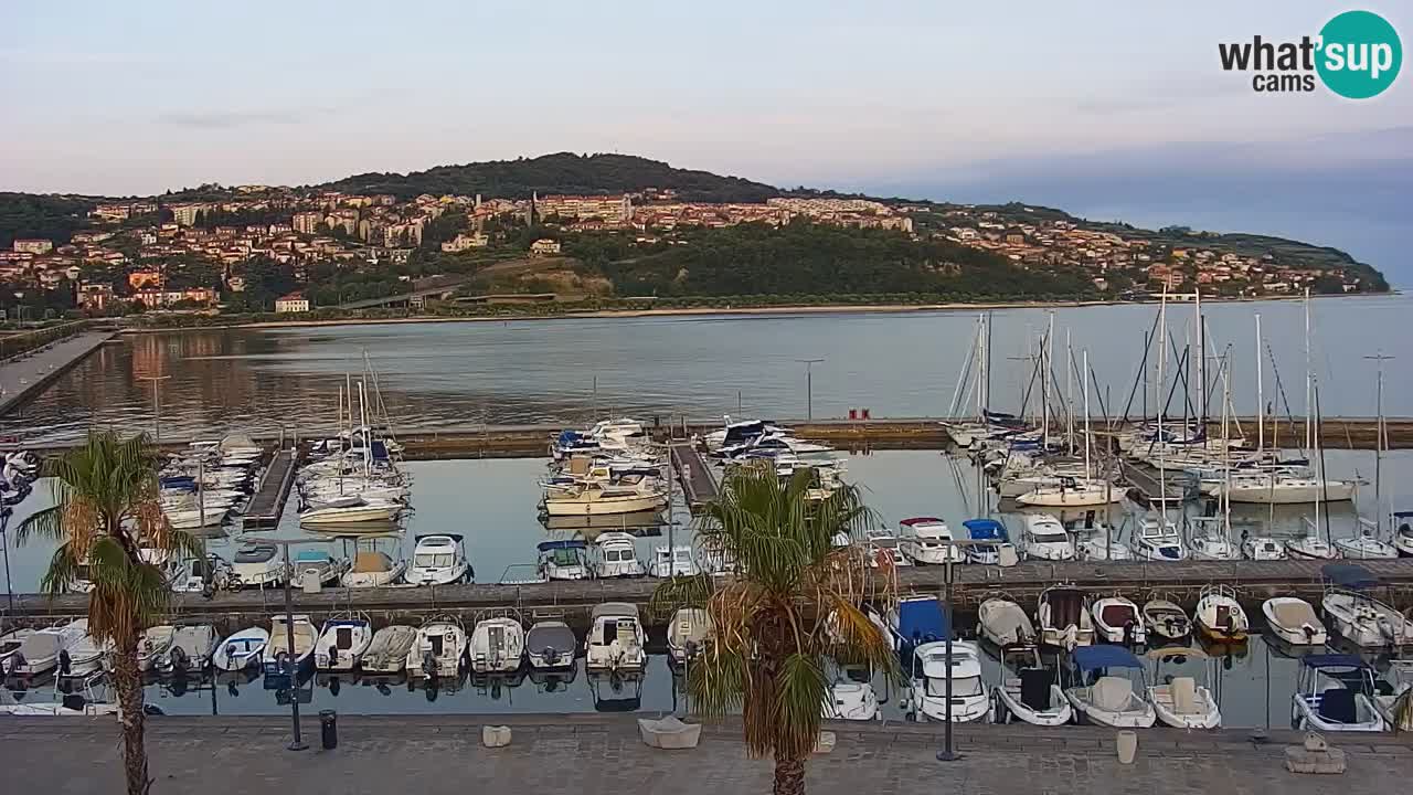 Webcam Capodistria – marina e lungo mare dall’Hotel Grand Koper