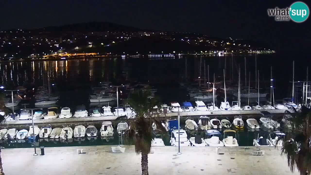 Camera en vivo Koper – puerto deportivo y paseo marítimo desde el Hotel Grand Koper