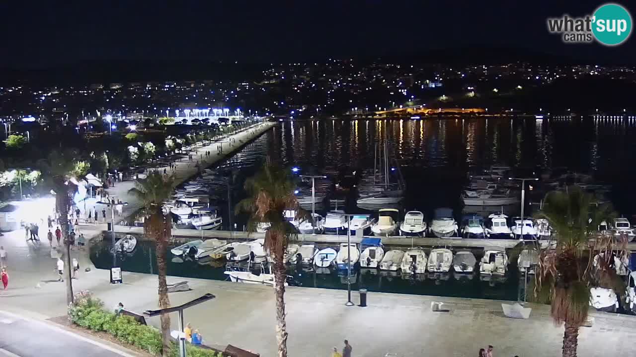 Camera en vivo Koper – puerto deportivo y paseo marítimo desde el Hotel Grand Koper