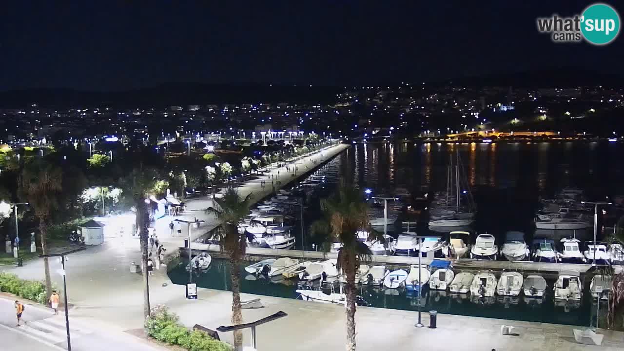 Camera en vivo Koper – puerto deportivo y paseo marítimo desde el Hotel Grand Koper