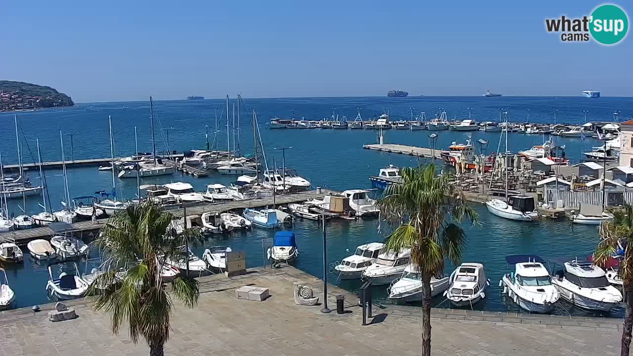 Webcam Capodistria – marina e lungo mare dall’Hotel Grand Koper