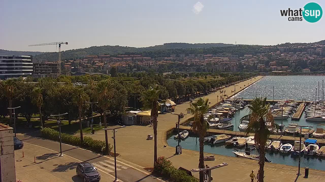 Web kamera Koper – marina i promenada – hotel Grand Koper