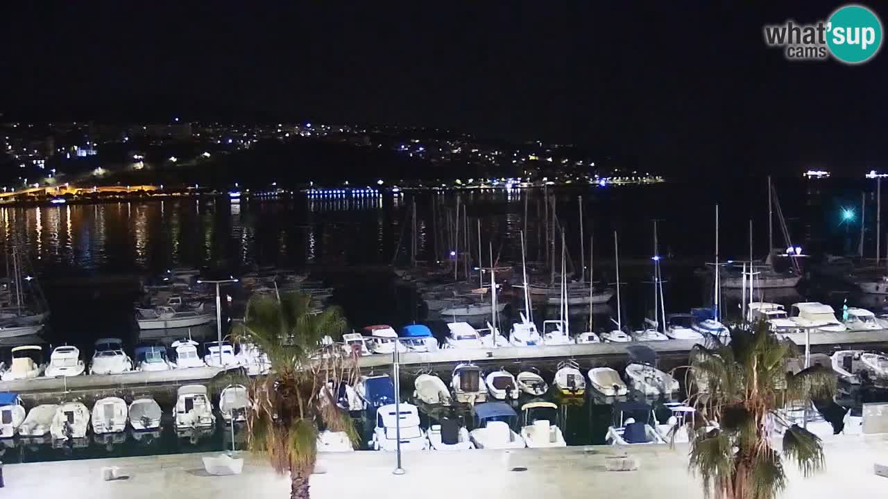 Webcam Capodistria – marina e lungo mare dall’Hotel Grand Koper