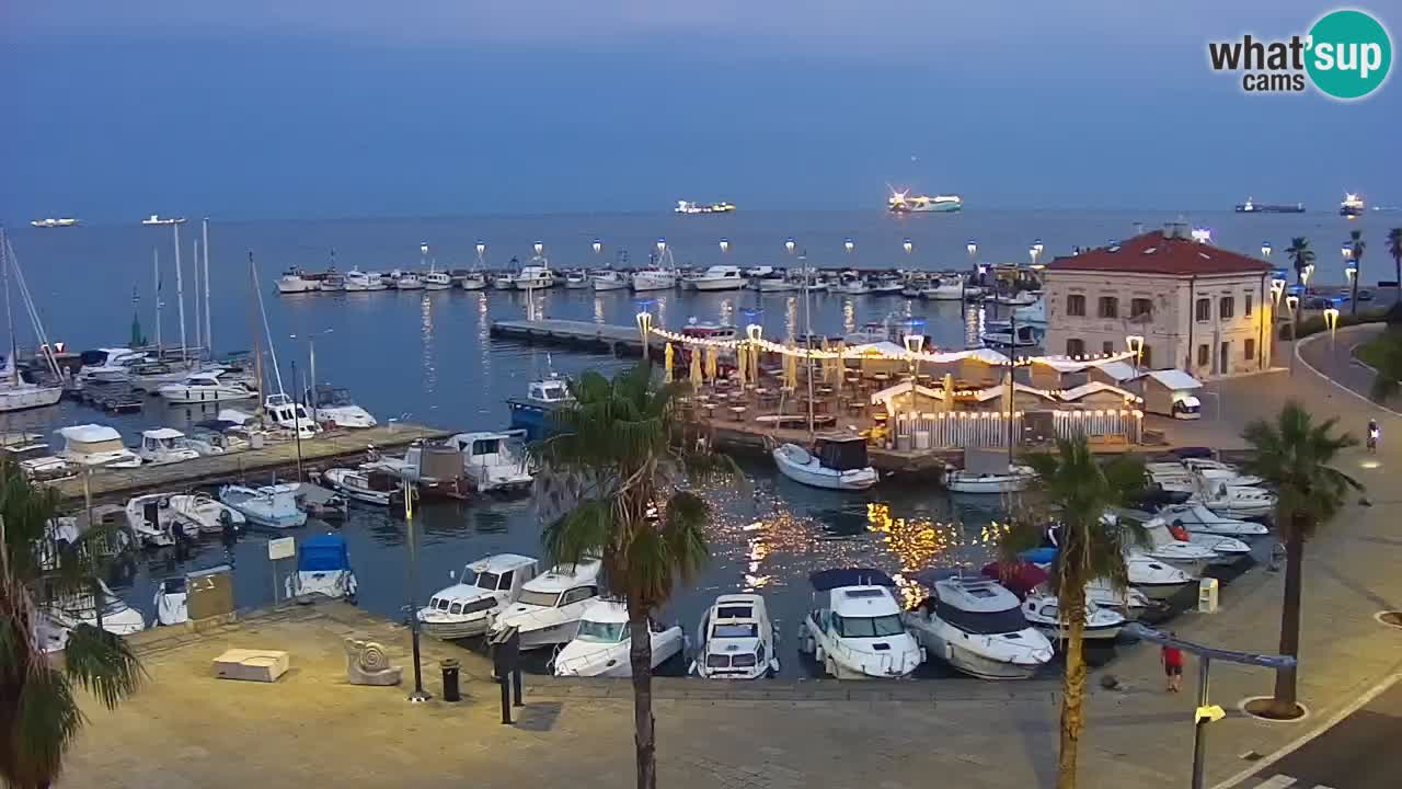 Webcam Capodistria – marina e lungo mare dall’Hotel Grand Koper