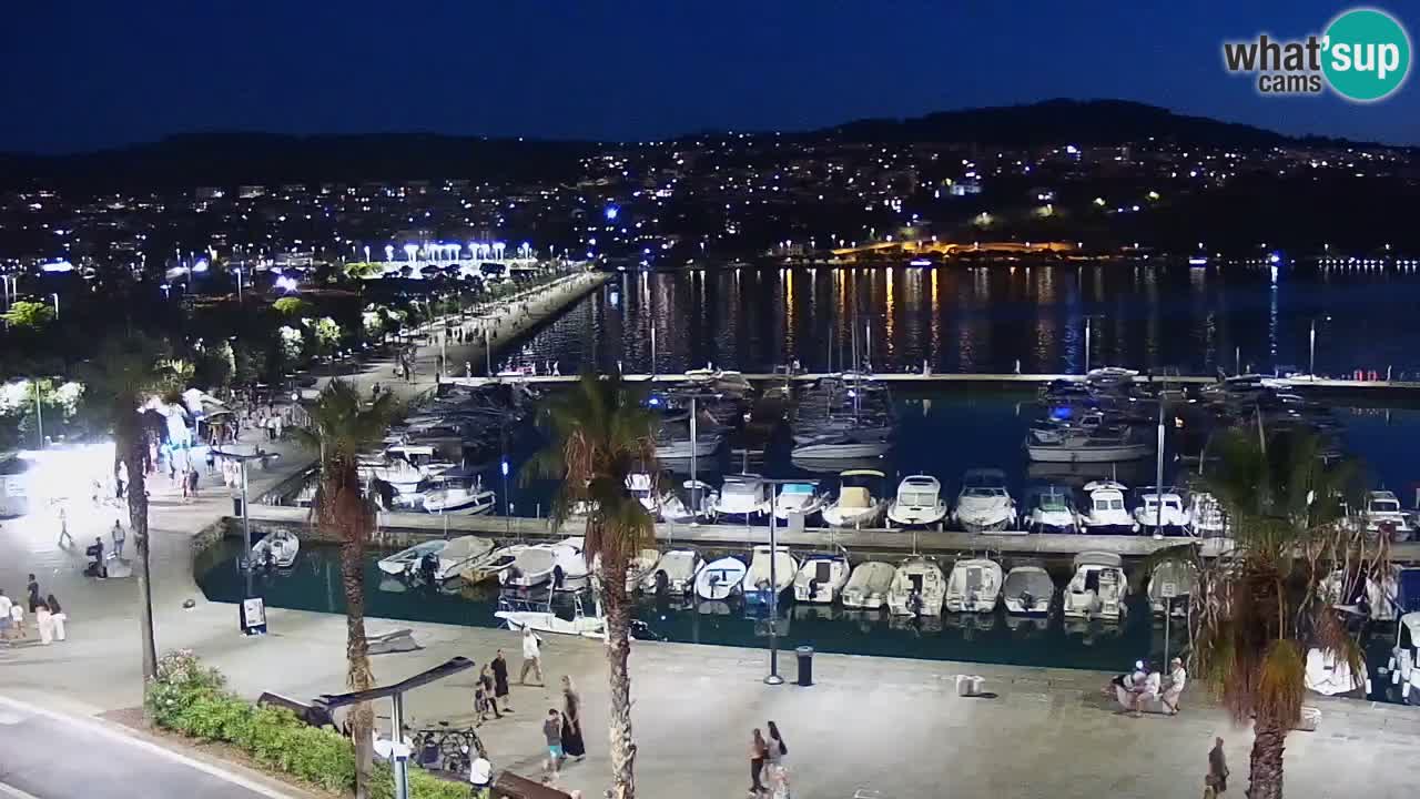 Webcam Koper – Panorama de la marina et de la promenade depuis le Grand Hotel Koper