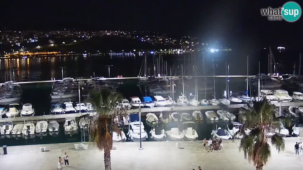 Camera en vivo Koper – puerto deportivo y paseo marítimo desde el Hotel Grand Koper