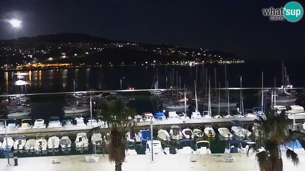 Web kamera Koper – marina i promenada – hotel Grand Koper