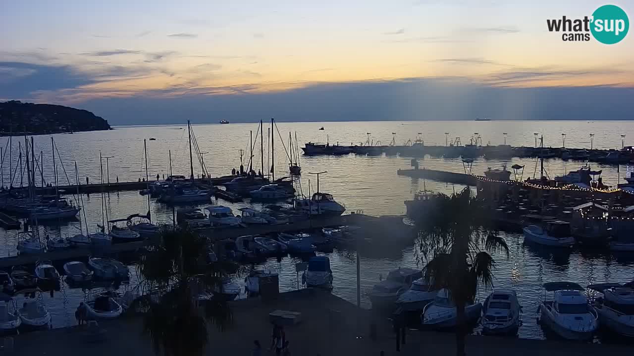 Webcam Capodistria – marina e lungo mare dall’Hotel Grand Koper