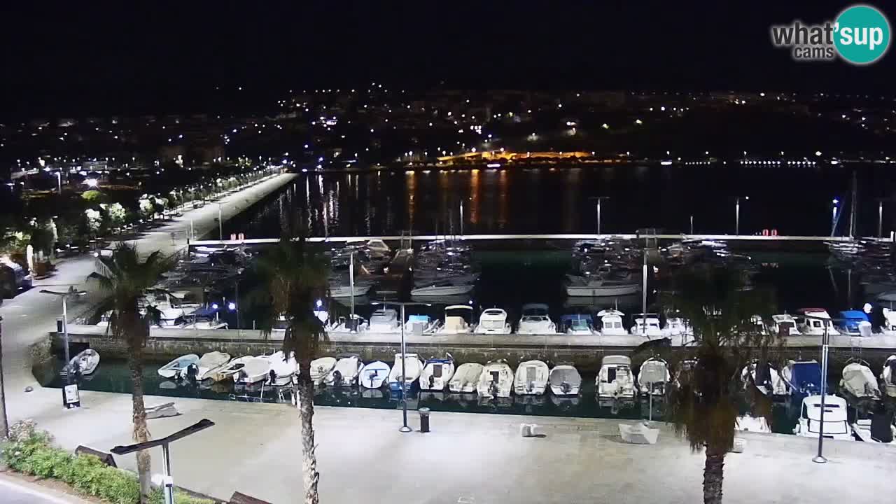Camera en vivo Koper – puerto deportivo y paseo marítimo desde el Hotel Grand Koper