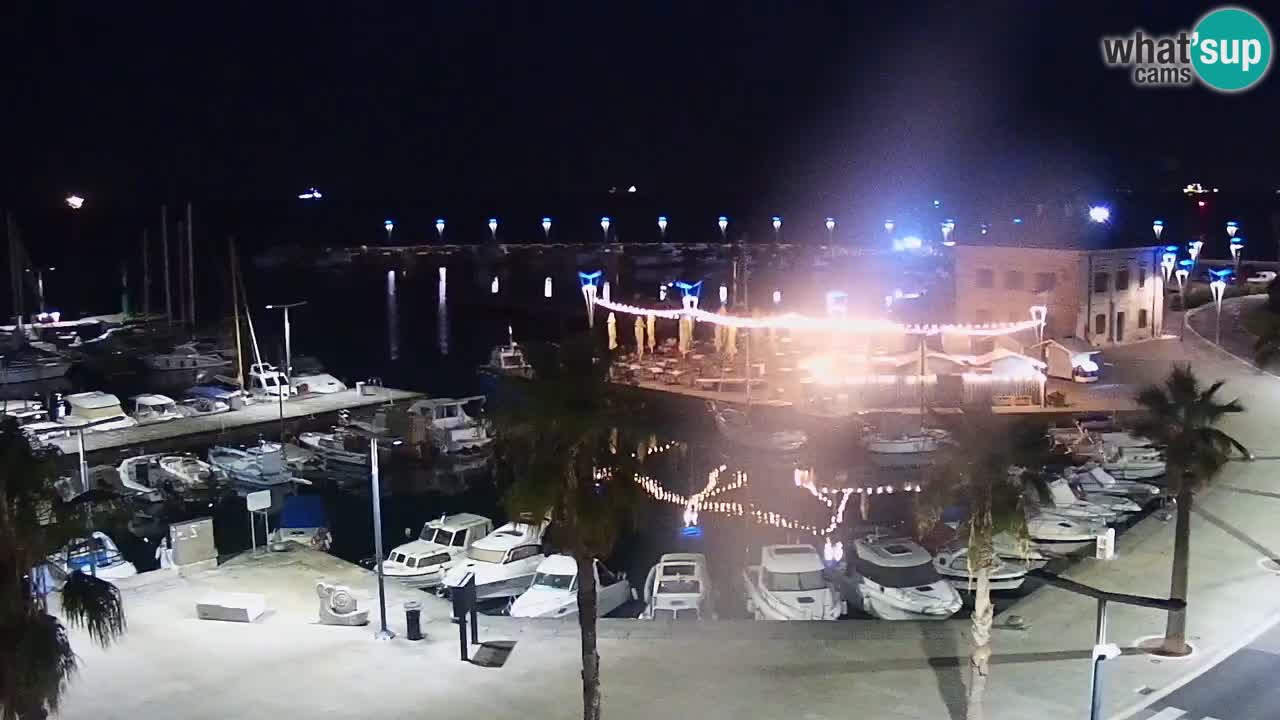 Camera en vivo Koper – puerto deportivo y paseo marítimo desde el Hotel Grand Koper