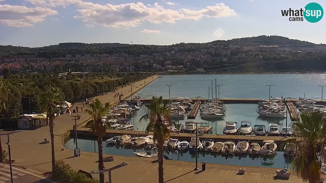 Webcam Capodistria – marina e lungo mare dall’Hotel Grand Koper