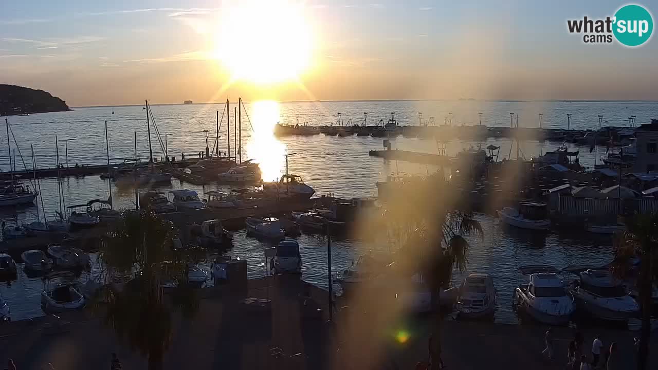 Camera en vivo Koper – puerto deportivo y paseo marítimo desde el Hotel Grand Koper