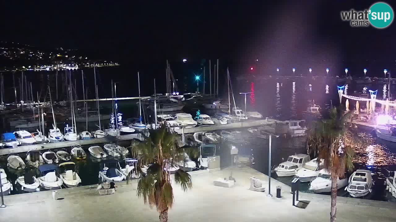 Webcam Koper – Panorama of the marina and promenade from the Grand Hotel Koper