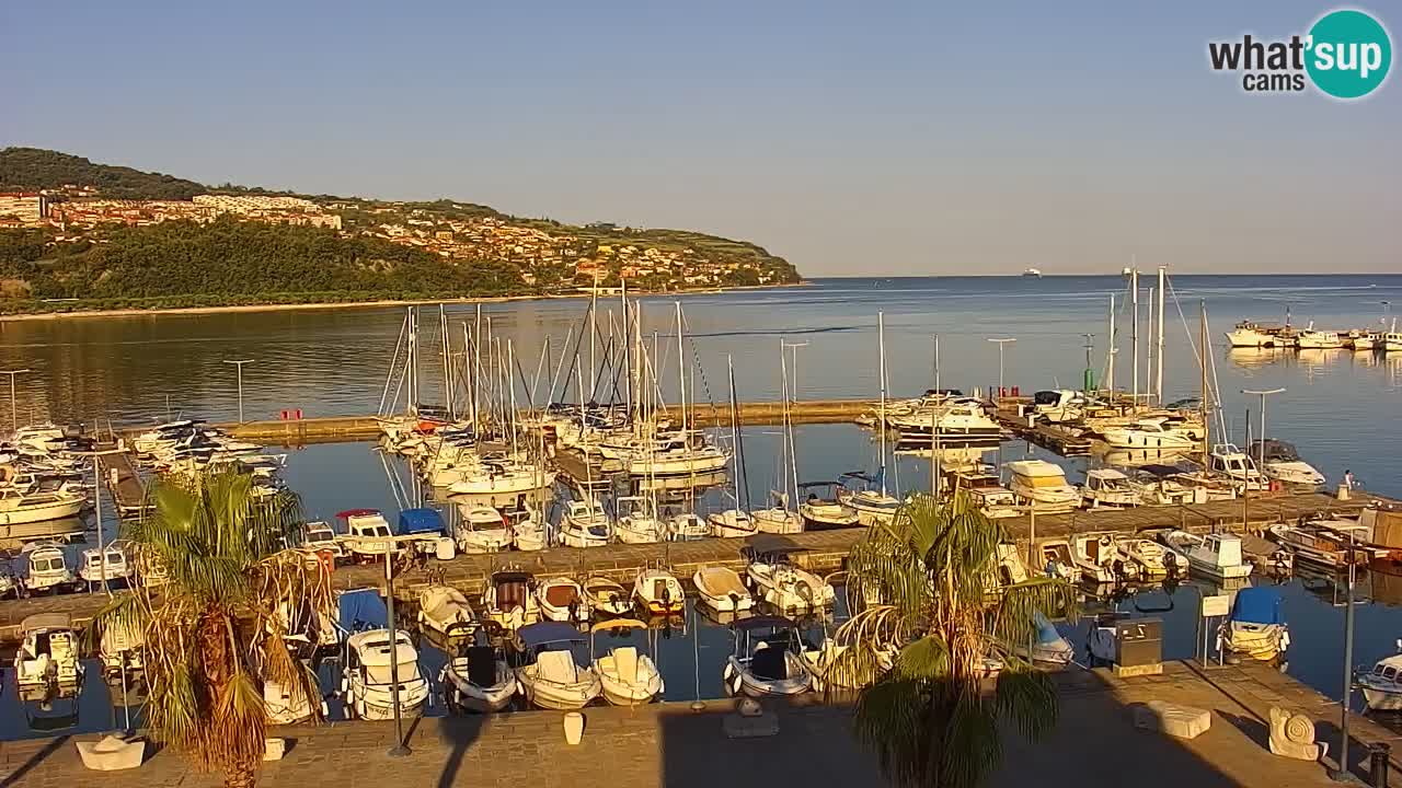 Webcam Capodistria – marina e lungo mare dall’Hotel Grand Koper