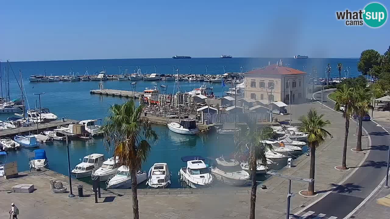 Web kamera Koper – marina i promenada – hotel Grand Koper