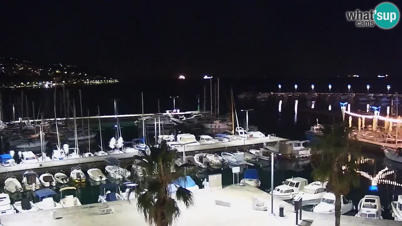 Webcam Capodistria – marina e lungo mare dall’Hotel Grand Koper