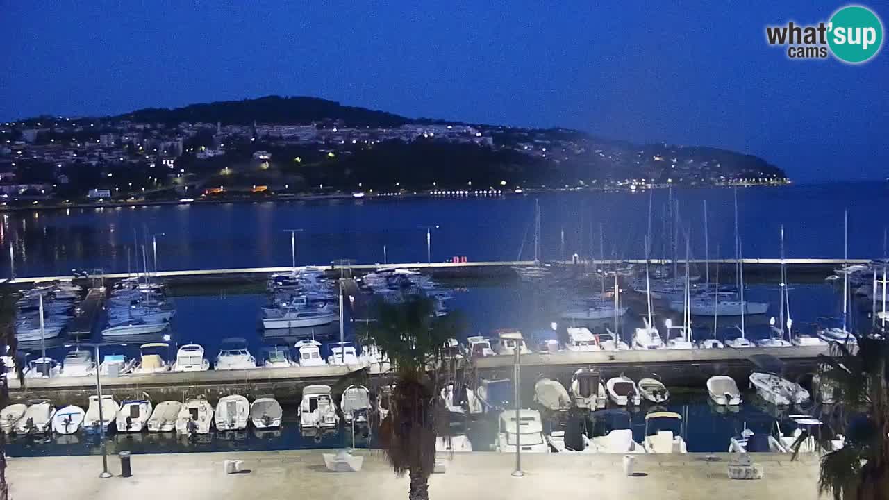 Webcam Capodistria – marina e lungo mare dall’Hotel Grand Koper