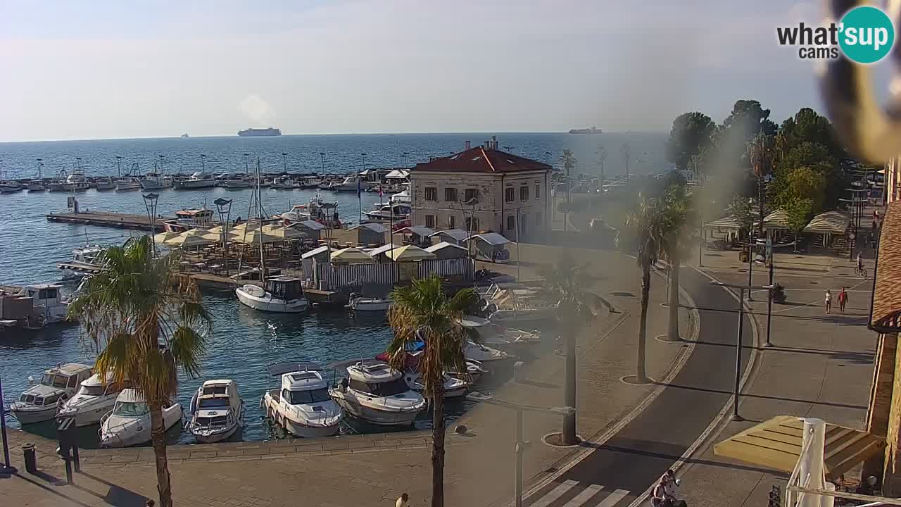 Webcam Capodistria – marina e lungo mare dall’Hotel Grand Koper