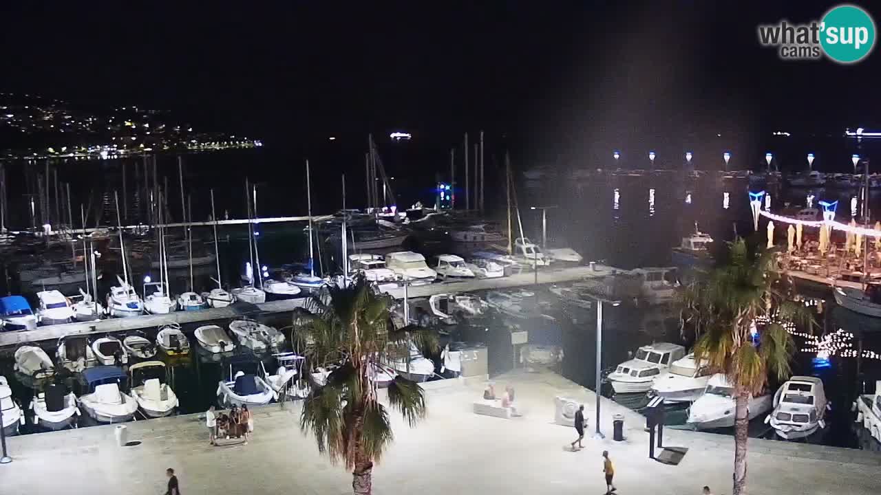 Webcam Koper – Panorama de la marina et de la promenade depuis le Grand Hotel Koper