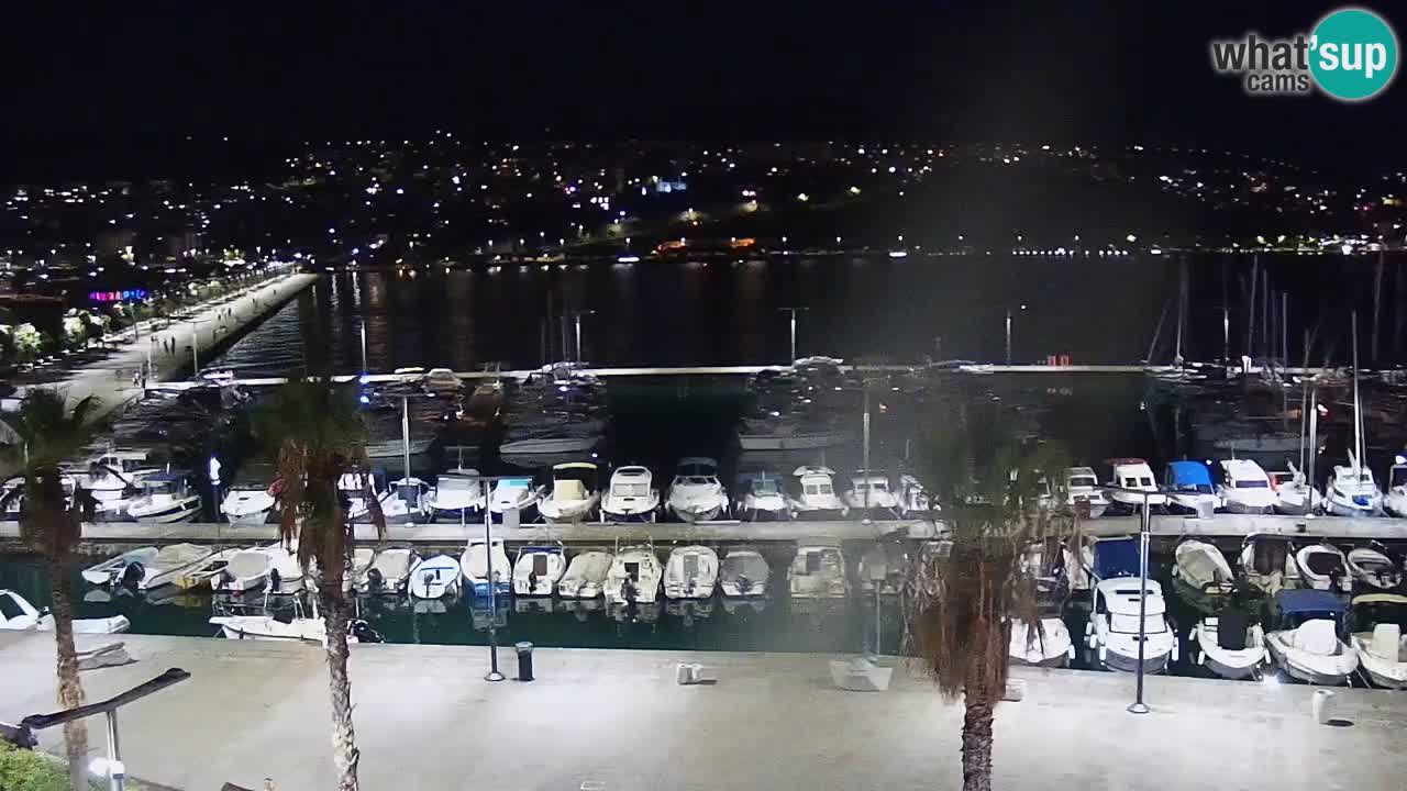Camera en vivo Koper – puerto deportivo y paseo marítimo desde el Hotel Grand Koper