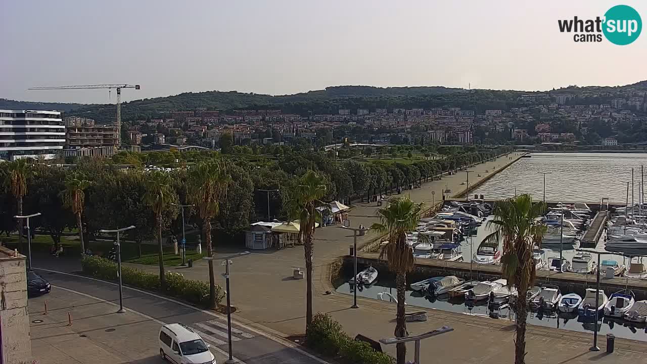 Web kamera Koper – marina i promenada – hotel Grand Koper