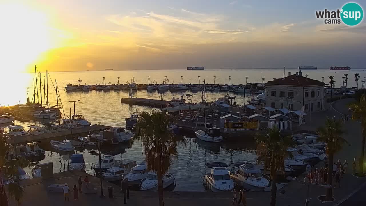 Webcam Capodistria – marina e lungo mare dall’Hotel Grand Koper