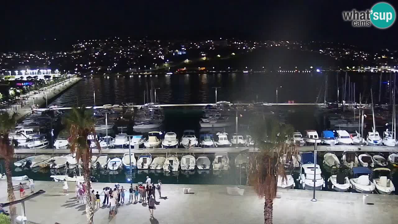 Webcam Koper – Panorama de la marina et de la promenade depuis le Grand Hotel Koper
