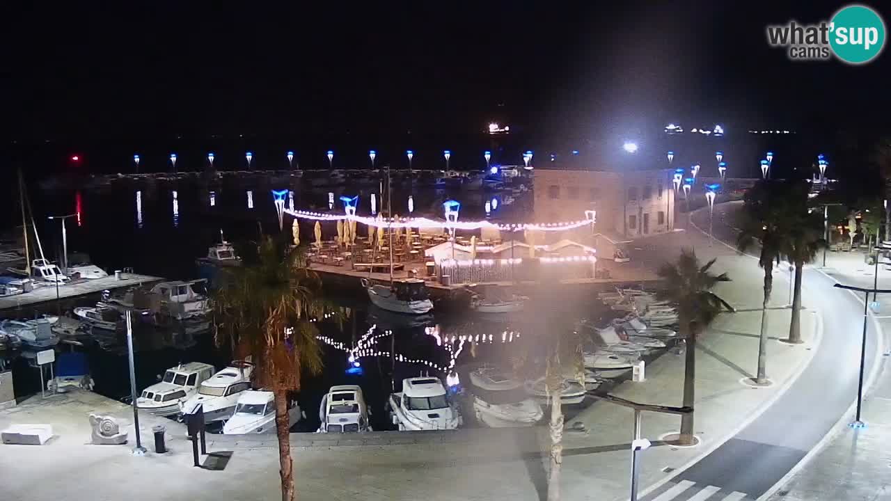 Webcam Koper – Panorama de la marina et de la promenade depuis le Grand Hotel Koper