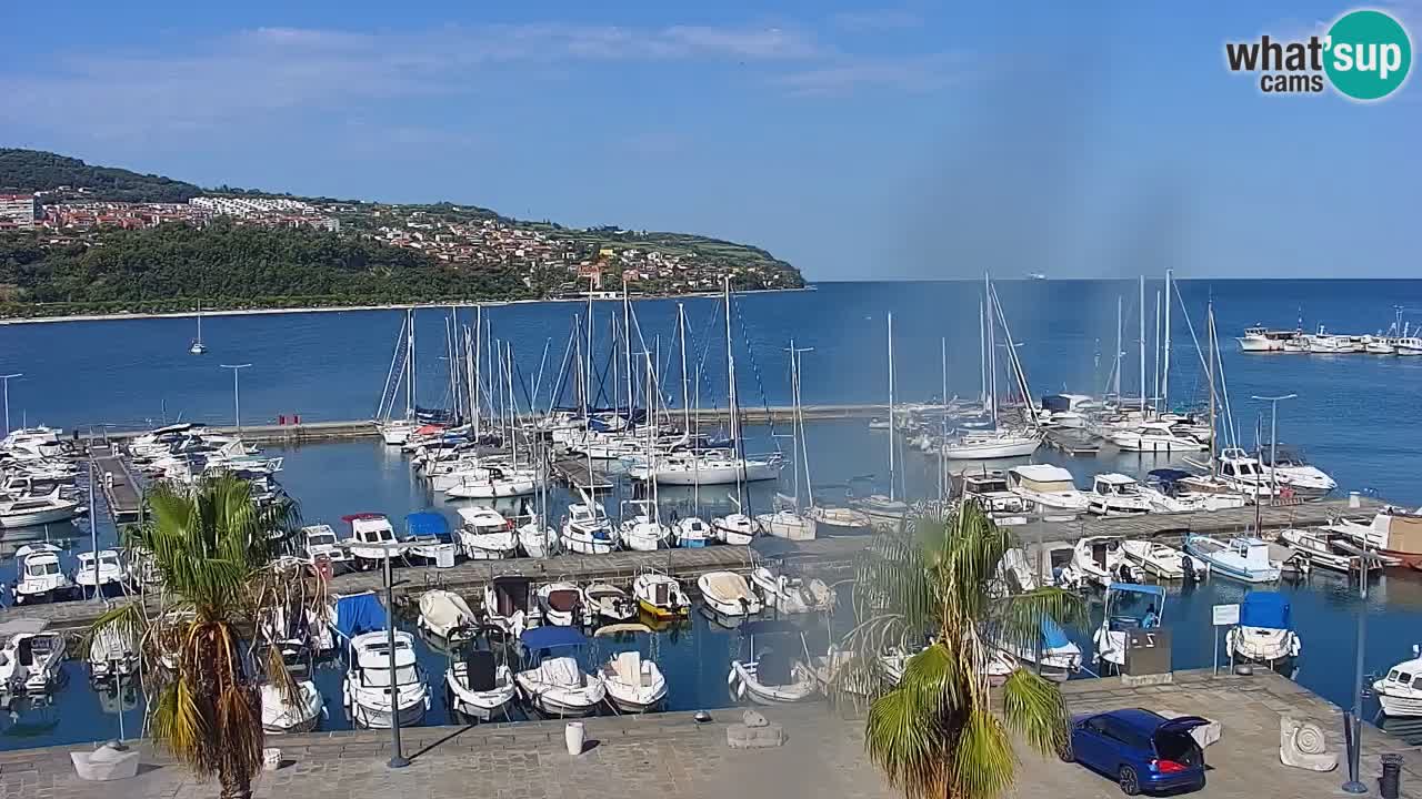 Webcam Capodistria – marina e lungo mare dall’Hotel Grand Koper