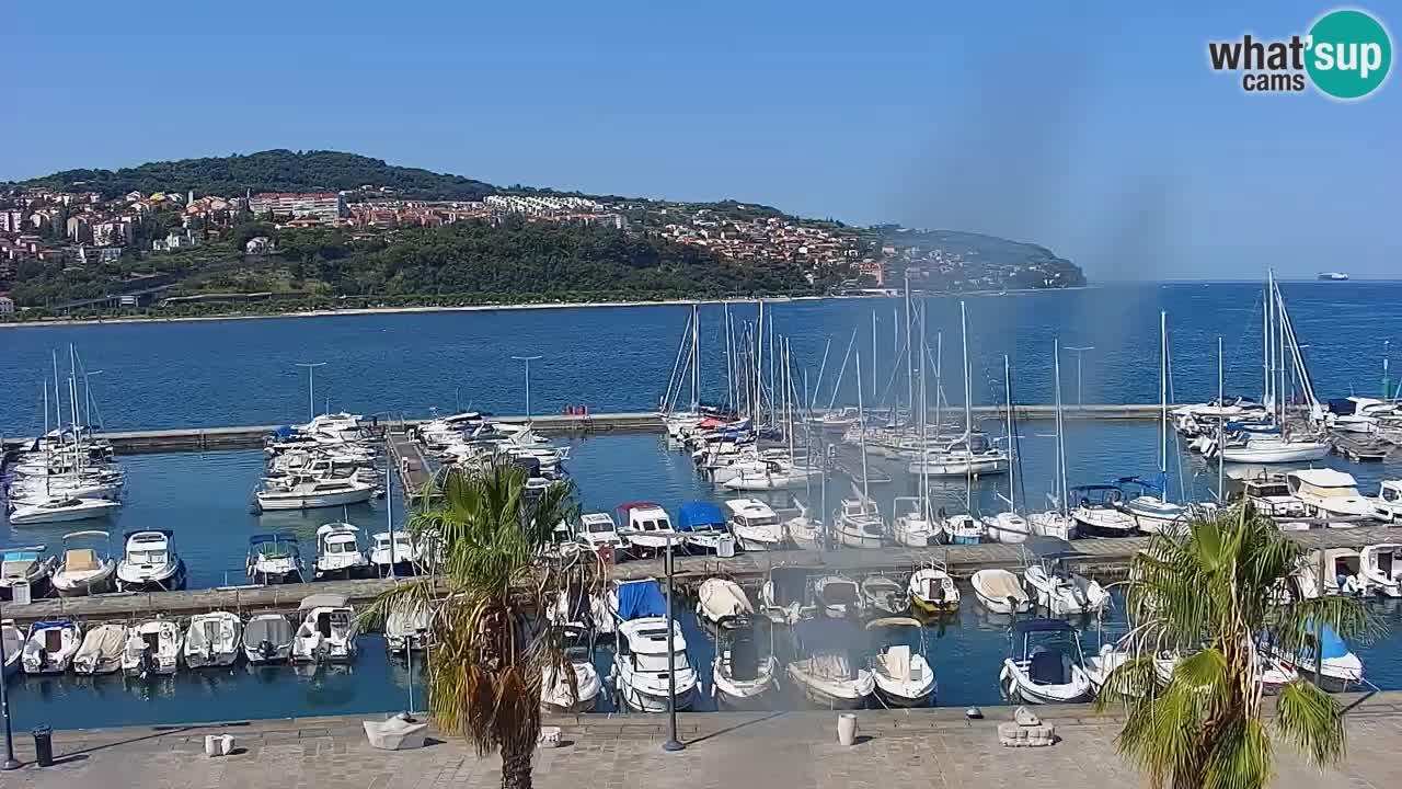 Webcam Capodistria – marina e lungo mare dall’Hotel Grand Koper