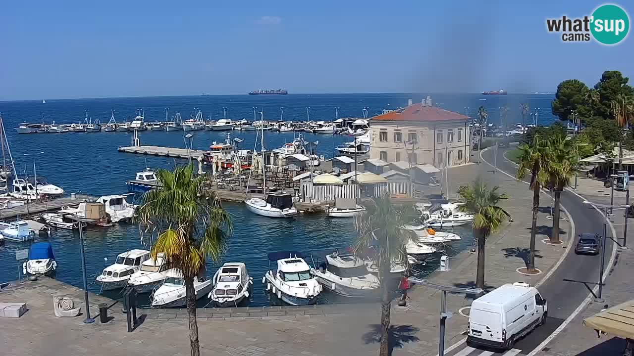 Webcam Capodistria – marina e lungo mare dall’Hotel Grand Koper